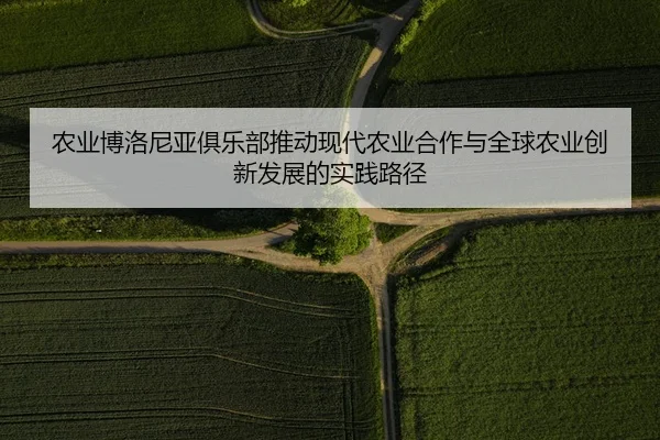 农业博洛尼亚俱乐部推动现代农业合作与全球农业创新发展的实践路径